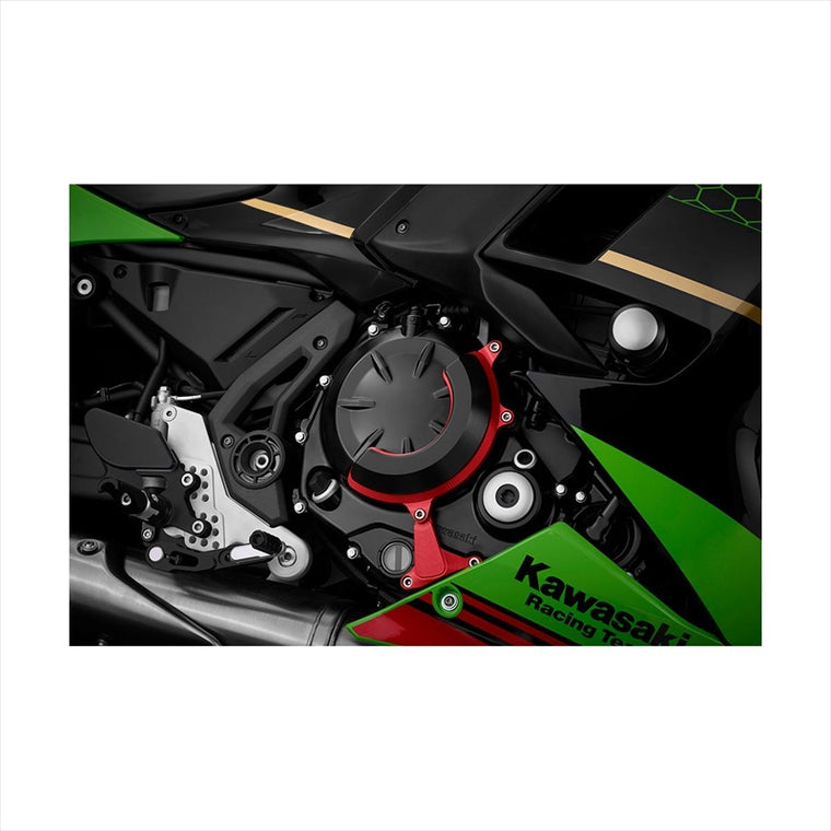 BIKERS(バイカーズ) | エンジンガード 右側 レッド | K0382-RED | Ninja650/Z650 17-25