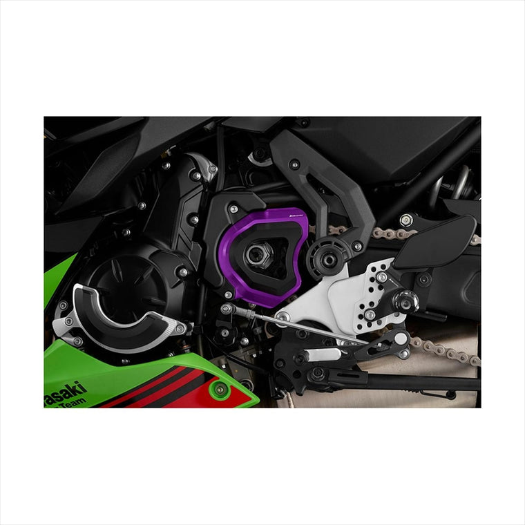 BIKERS(バイカーズ) | フロントスプロケットカバー パープル | K0384-PUR | Ninja650/Z650 17-25