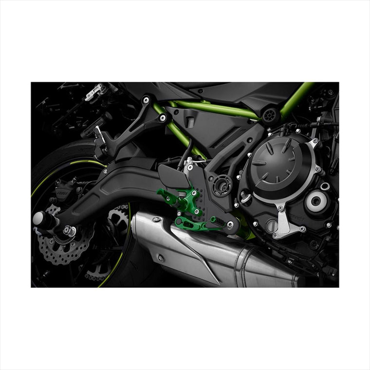 BIKERS(バイカーズ) | バックステップ グリーン | K0387-GRN | Ninja650/Z650 17-25