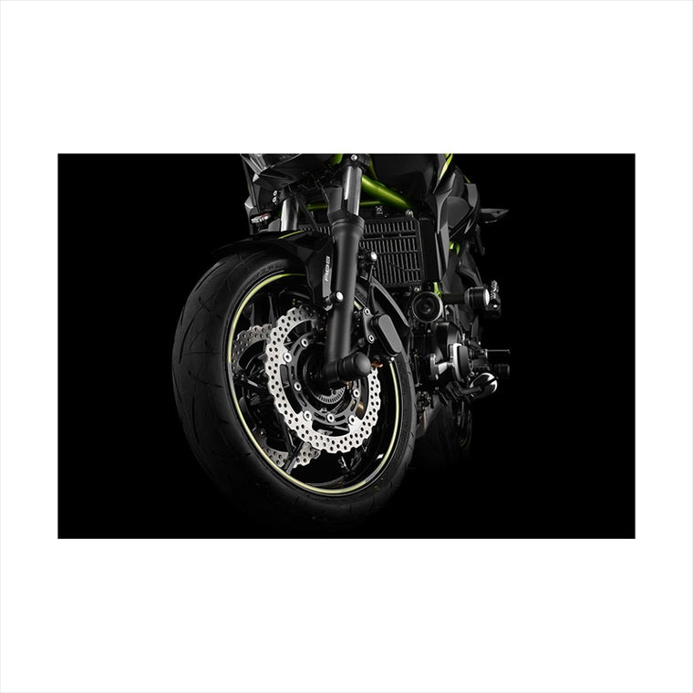 BIKERS(バイカーズ) | フロント アクスルスライダー ブラック | K0389-BLK | Ninja650/Z650 17-25