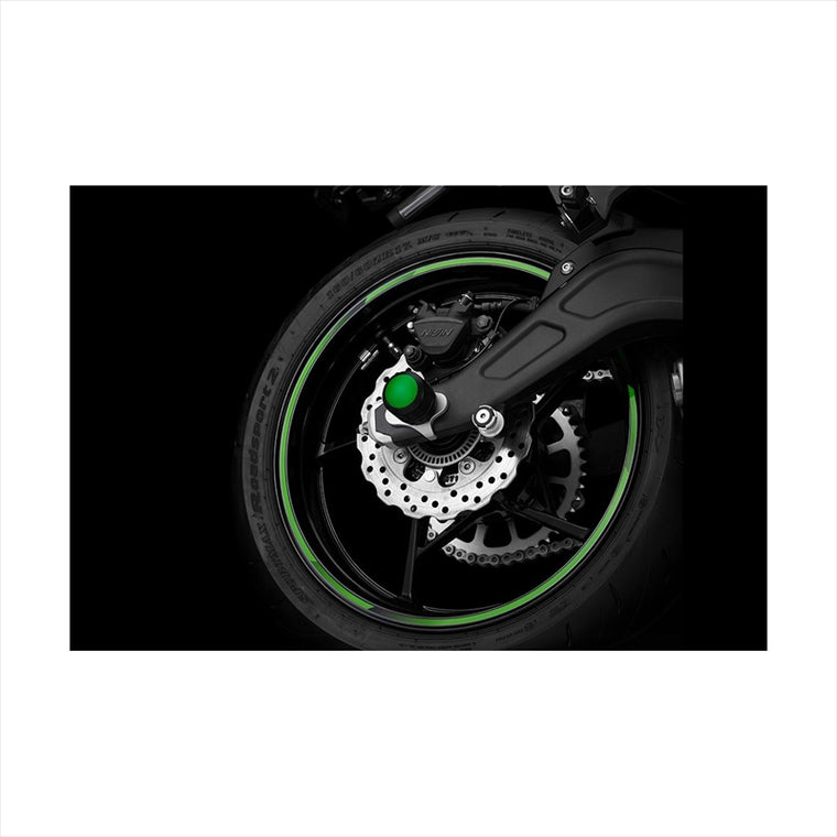 BIKERS(バイカーズ) | リア アクスルスライダー グリーン | K0390-GRN | Ninja650/Z650 17-25