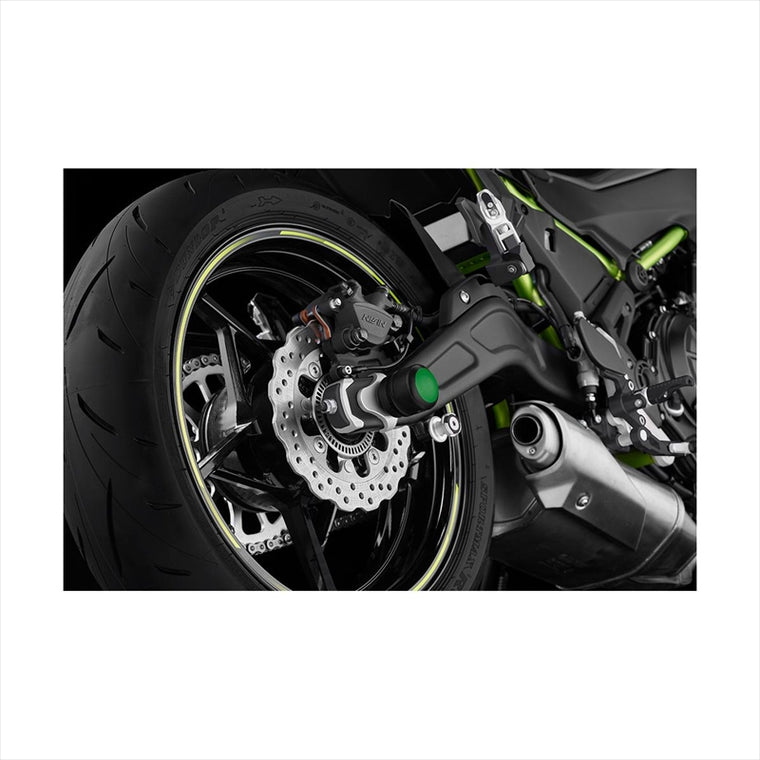 BIKERS(バイカーズ) | リア アクスルスライダー グリーン | K0390-GRN | Ninja650/Z650 17-25
