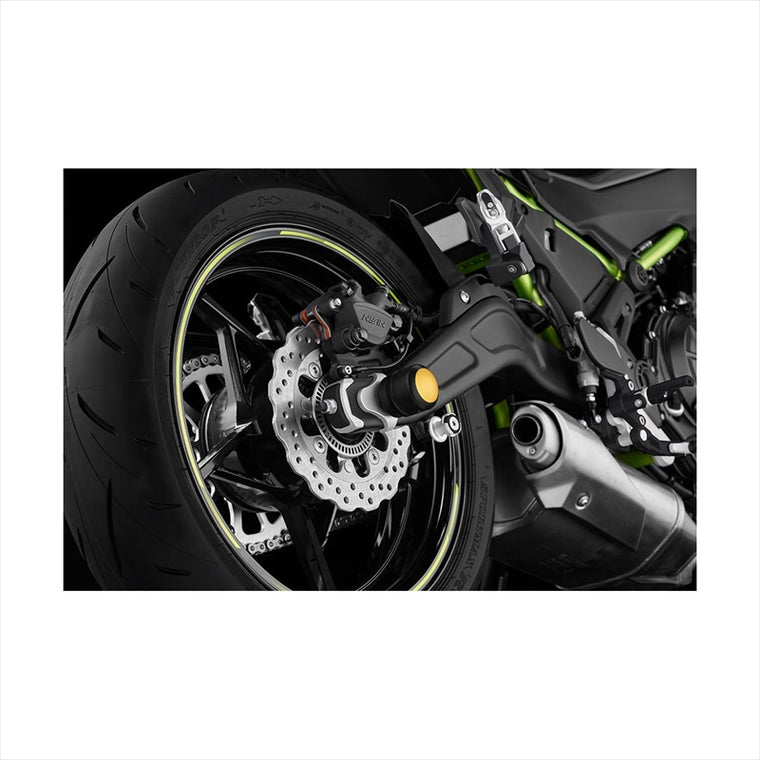 BIKERS(バイカーズ) | リア アクスルスライダー ライトゴールド | K0390-LGD | Ninja650/Z650 17-25