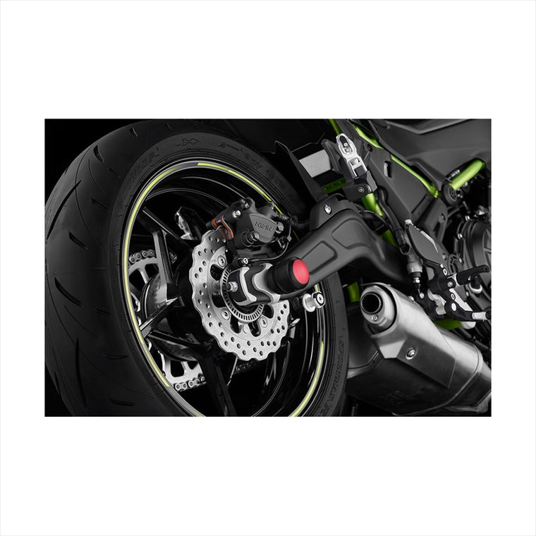 BIKERS(バイカーズ) | リア アクスルスライダー レッド | K0390-RED | Ninja650/Z650 17-25