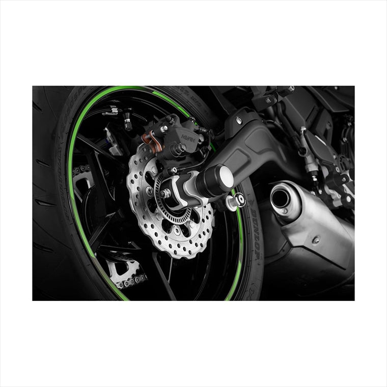 BIKERS(バイカーズ) | チェーンアジャスターキャップ 2個 ブラック | K0392-BLK | Ninja650/Z650 17-25
