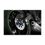 BIKERS(バイカーズ) | チェーンアジャスターキャップ 2個 ブルー | K0392-BLU | Ninja650/Z650 17-25