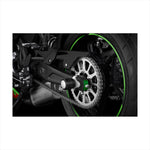 BIKERS(バイカーズ) | チェーンアジャスターキャップ 2個 グリーン | K0392-GRN | Ninja650/Z650 17-25