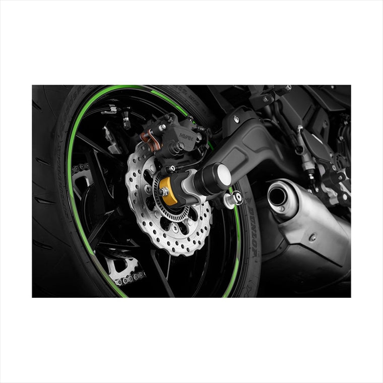 BIKERS(バイカーズ) | チェーンアジャスターキャップ 2個 ライトゴールド | K0392-LGD | Ninja650/Z650 17-25