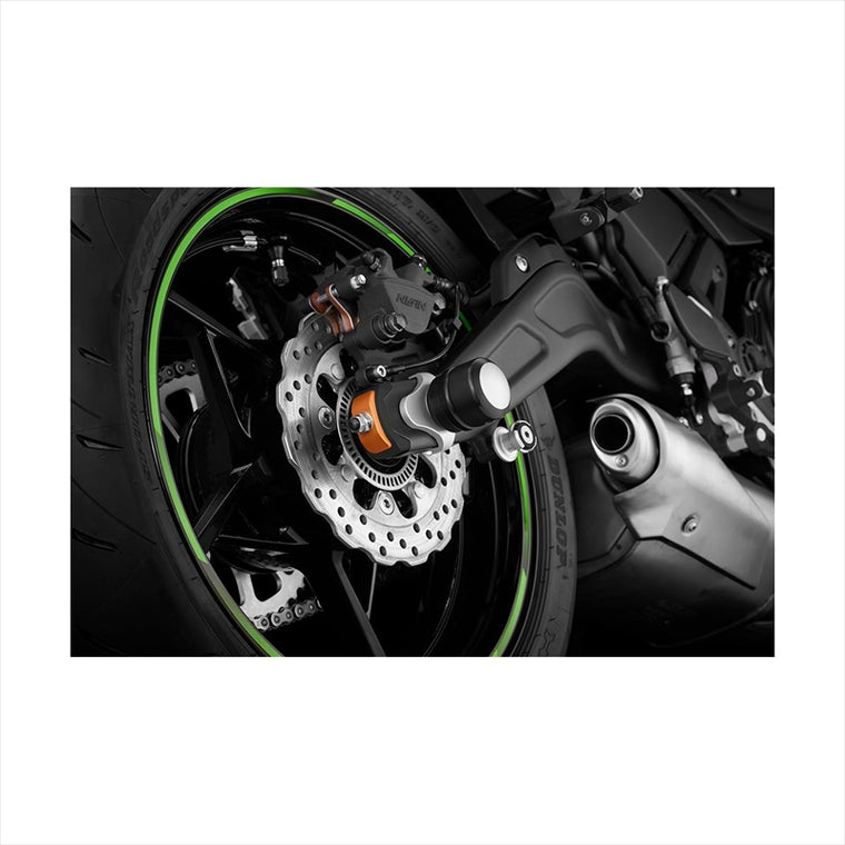 BIKERS(バイカーズ) | チェーンアジャスターキャップ 2個 オレンジゴールド | K0392-OGD | Ninja650/Z650 17-25