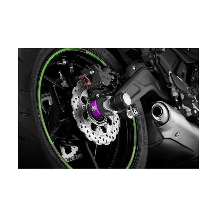 BIKERS(バイカーズ) | チェーンアジャスターキャップ 2個 パープル | K0392-PUR | Ninja650/Z650 17-25