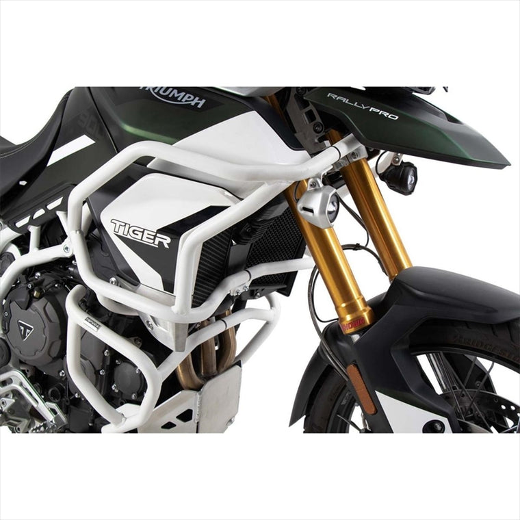 HEPCO&BECKER(ヘプコアンドベッカー) | タンクガード ソリッド ホワイト | 5097605 00 03 | Tiger900Rally/GT/PRO 20-23/Tiger850Sport 21-25