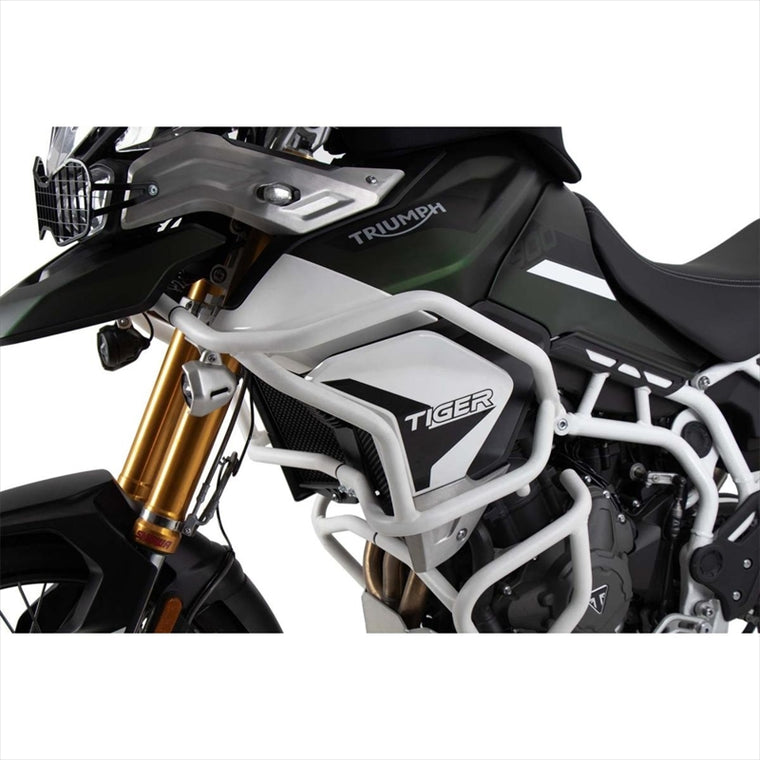 HEPCO&BECKER(ヘプコアンドベッカー) | タンクガード ソリッド ホワイト | 5097605 00 03 | Tiger900Rally/GT/PRO 20-23/Tiger850Sport 21-25