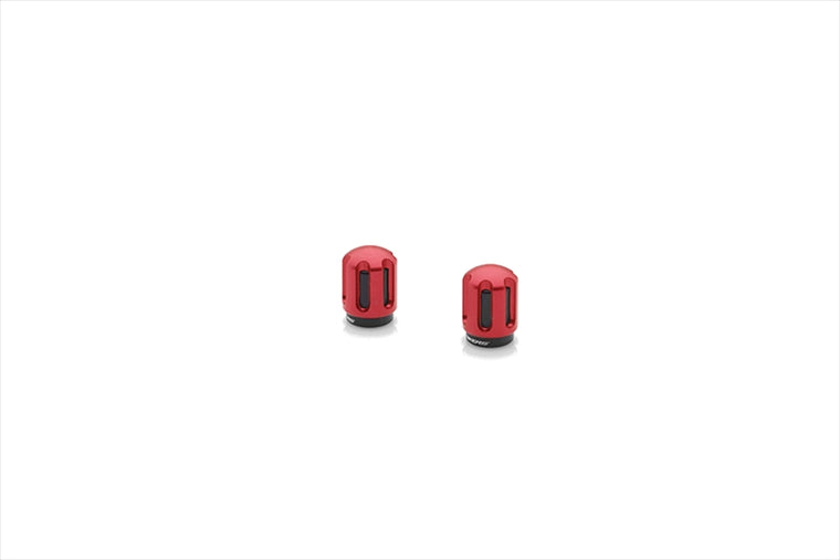 BIKERS(バイカーズ)｜エアバルブキャップ アルミ 2個 レッド｜C0950-RED