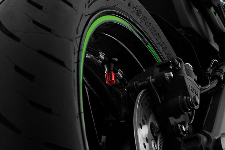BIKERS(バイカーズ)｜エアバルブキャップ アルミ 2個 レッド｜C0950-RED