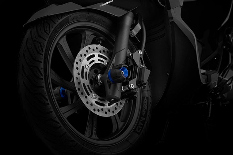 BIKERS(バイカーズ)｜フロント アクスルスライダー ブルー｜H0528-BLU