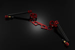 BIKERS(バイカーズ)｜アジャスタブルセパレートハンドル レッド｜H0397-RED