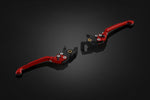 BIKERS(バイカーズ)｜レバーセット 可倒式 プレミアムタイプ レッド｜H0917-RED