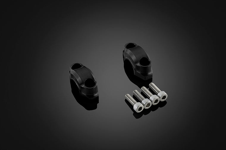 BIKERS(バイカーズ)｜ハンドルバークランプ 2個 ブラック｜H0922-BLK