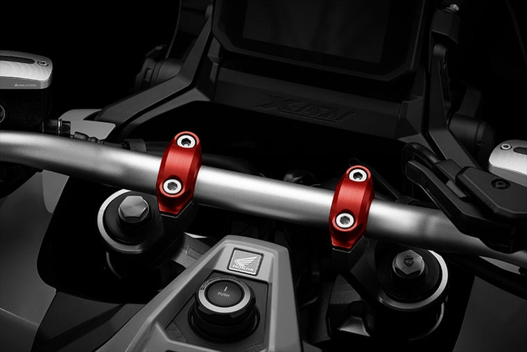 BIKERS(バイカーズ)｜ハンドルバークランプ 2個 レッド｜H0922-RED