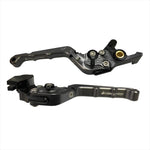 BIKERS(バイカーズ) | レバーセット 可倒式 カーブタイプ グレー | K0526-GRY | ZX-25R 20-24 Ninja650/Z650 17-25 Z900 18-24