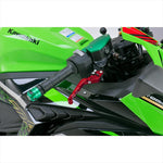 BIKERS(バイカーズ) | レバーセット 可倒式 カーブタイプ レッド | K0526-RED | ZX-25R 20-24 Ninja650/Z650 17-25 Z900 18-24