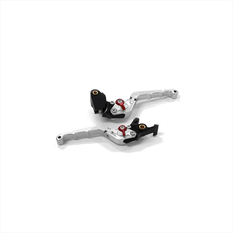 BIKERS(バイカーズ) | レバーセット 可倒式 カーブタイプ シルバー | K0526-SLV | ZX-25R 20-24 Ninja650/Z650 17-25 Z900 18-24