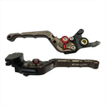 BIKERS(バイカーズ) | レバーセット 可倒式 カーブタイプ チタン | K0526-TIN | ZX-25R 20-24 Ninja650/Z650 17-25 Z900 18-24