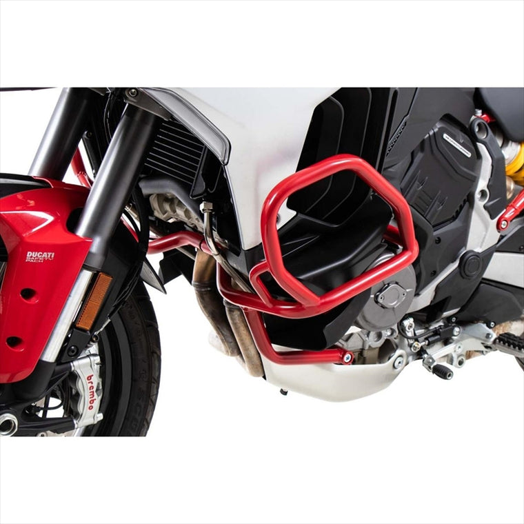 HEPCO&BECKER(ヘプコアンドベッカー) | エンジンガード レッド | 5017614 00 04 | Multistrada V4/S/S Sport/Pikes Peak/Rally 21-24