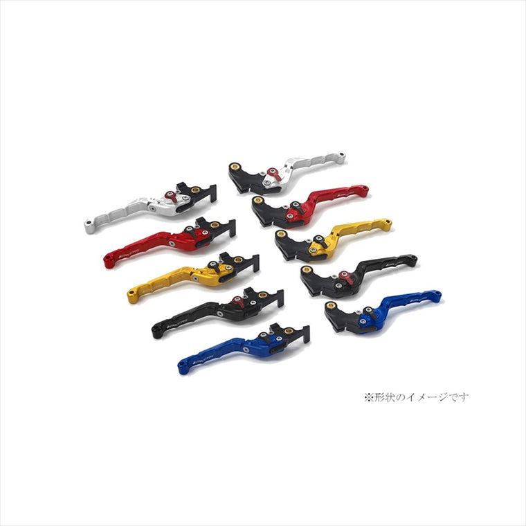 BIKERS(バイカーズ) | レバーセット 可倒式 カーブタイプ シルバー | Y0545-SLV | MT-07 14-22 XSR700 22