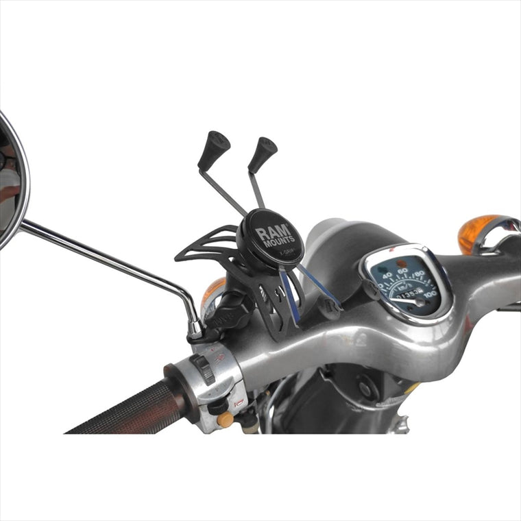 RAM MOUNTS(ラムマウント)Xグリップ M ＆9mm穴ミラーフレームベースセット ショートアーム 1インチボールRAM-PL3