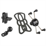 RAM MOUNTS(ラムマウント)Xグリップ M ＆9mm穴ミラーフレームベースセット ショートアーム 1インチボールRAM-PL3