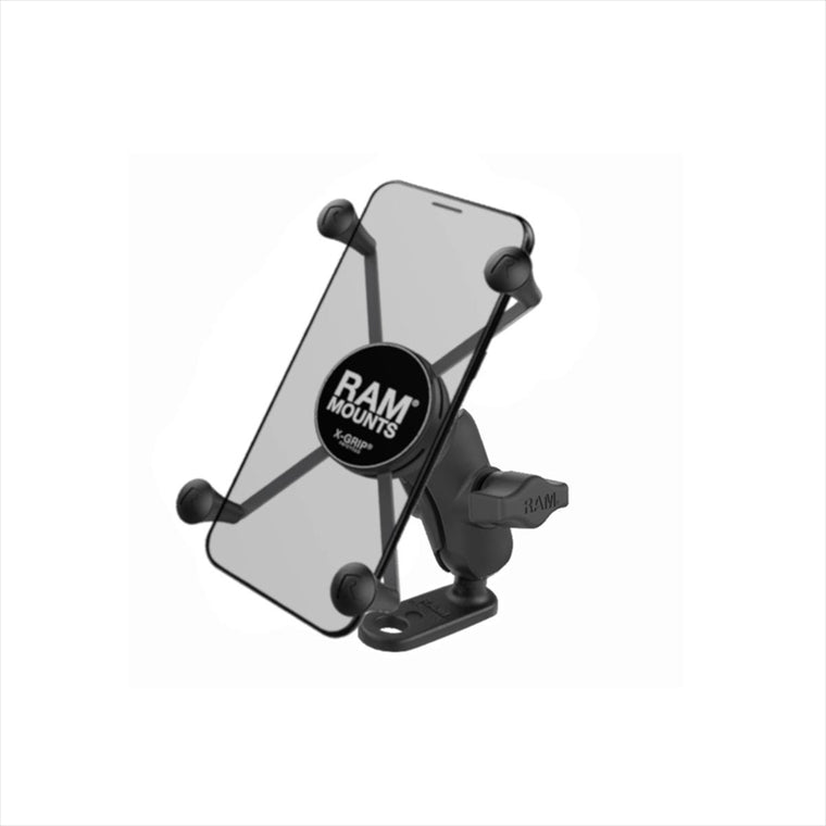 RAM MOUNTS(ラムマウント)Xグリップ M ＆11mm穴ミラーフレームベースセット ショートアーム 1インチボールRAM-PL5