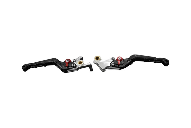 BIKERS(バイカーズ)｜レバーセット 可倒式 カーブタイプ ブラック｜H0989-BLK