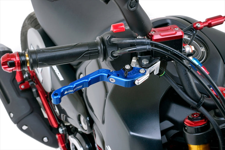 BIKERS(バイカーズ)｜レバーセット 可倒式 カーブタイプ ブルー｜H0989-BLU