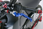 BIKERS(バイカーズ)｜レバーセット 可倒式 カーブタイプ ブルー｜H0989-BLU