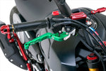 BIKERS(バイカーズ)｜レバーセット 可倒式 カーブタイプ グリーン｜H0989-GRN
