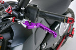 BIKERS(バイカーズ)｜レバーセット 可倒式 カーブタイプ パープル｜H0989-PUR