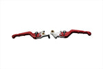 BIKERS(バイカーズ)｜レバーセット 可倒式 カーブタイプ レッド｜H0989-RED