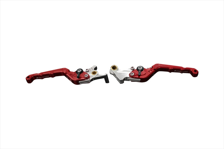 BIKERS(バイカーズ)｜レバーセット 可倒式 カーブタイプ レッド｜H0989-RED