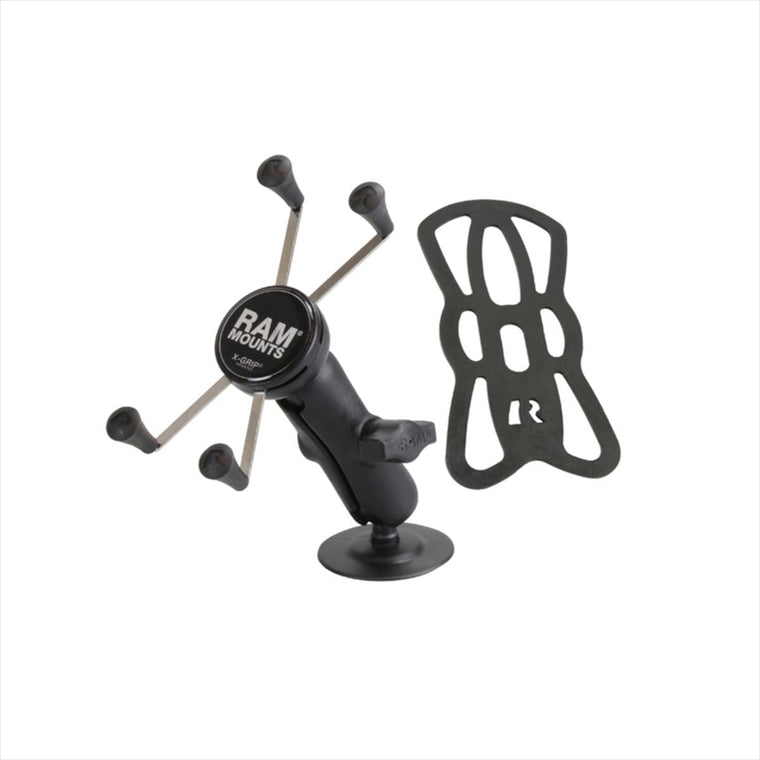RAM MOUNTS(ラムマウント)Xグリップ M ＆貼付ベースセット 標準アーム 粘着面径63.5mm 1インチボールRAP-B-378-UN10U