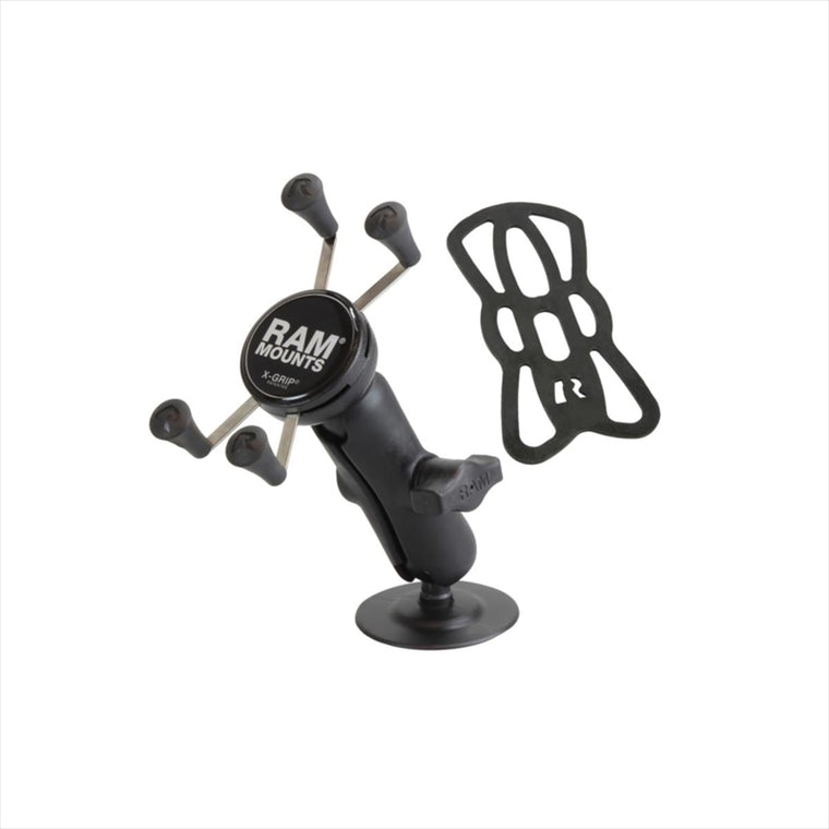 RAM MOUNTS(ラムマウント)Xグリップ S ＆貼付ベースセット 標準アーム 粘着面径63.5mm 1インチボールRAP-B-378-UN7U
