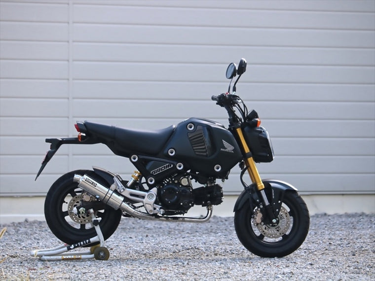 マフラー  ダブルアールズ WR`S フルEX ショートオーバル ステンレスタイプ GROM 21-(2BJ-JC92) LA1180JM 4550255641849 取寄品