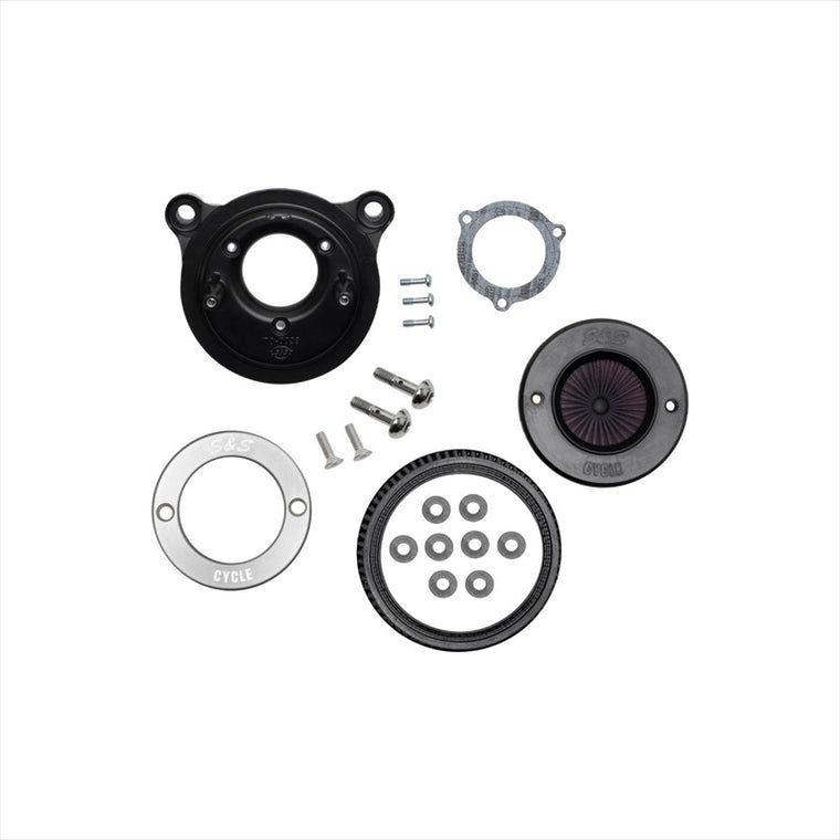 エスアンドエスサイクル | S＆S AirStinger エアスティンガーステルス エアクリーナー アルミリング ナチュラルフィニッシュ ツインカム 電子スロットル  08-17 | 170-0715A