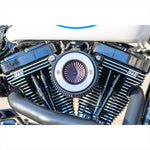 エスアンドエスサイクル | S＆S AirStinger エアスティンガーステルス エアクリーナー アルミリング ナチュラルフィニッシュ ツインカム ケーブル2本引  01-17 | 170-0716A
