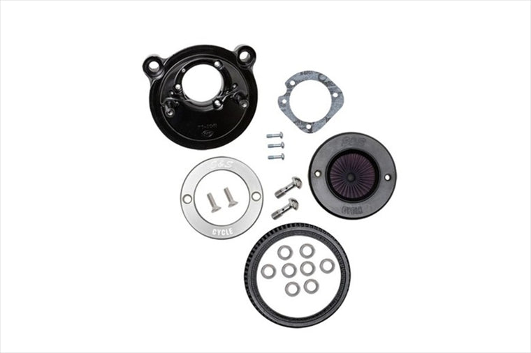 エスアンドエスサイクル | S＆S AirStinger エアスティンガーステルス エアクリーナー アルミリング ナチュラルフィニッシュ スポーツスター 07-22 | 170-0724A