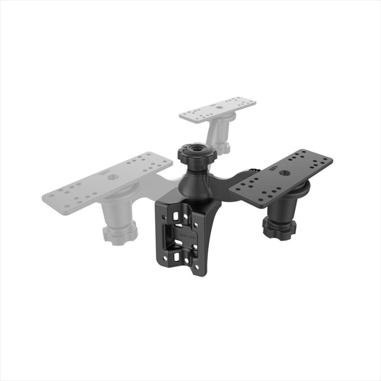 RAM MOUNTS(ラムマウント) | 魚探マウント M セット バーチカルベース スイング式 プレートサイズ158.7x50.8mm | RAM-109VU | RAM-109VU