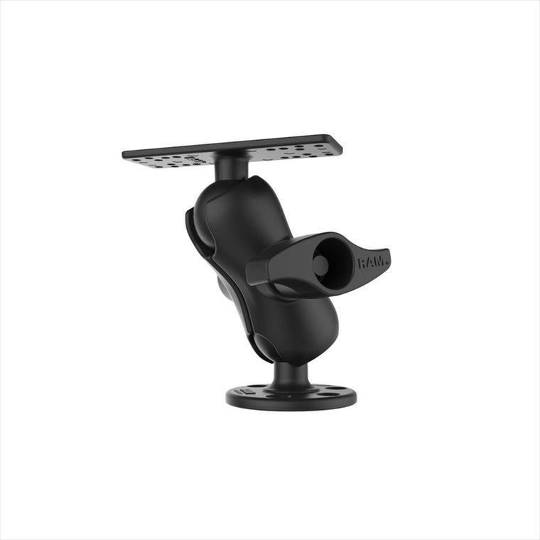 RAM MOUNTS(ラムマウント) | 魚探マウント M ＆ラウンドベースセット ショートアーム  プレートサイズ158.7x50.8mm 2.25インチボール | RAM-D-115-C | RAM-D-115-C