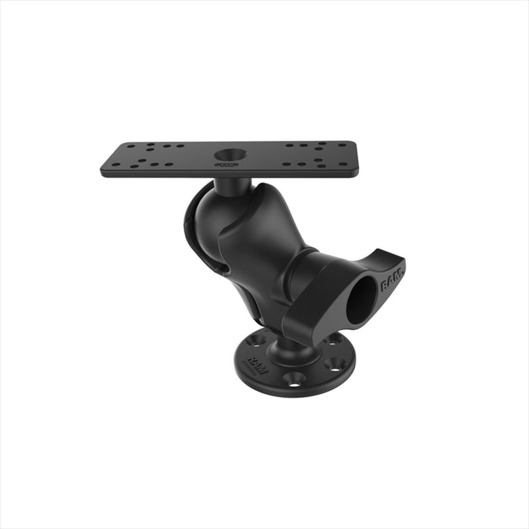 RAM MOUNTS(ラムマウント) | 魚探マウント M ＆ラウンドベースセット ショートアーム  プレートサイズ158.7x50.8mm 2.25インチボール | RAM-D-115-C | RAM-D-115-C