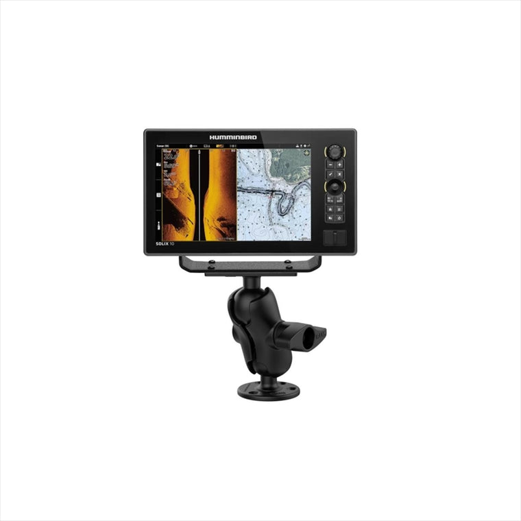 ラムマウント｜Humminbird用マウントプレート＆ラウンドベースセット(ショートアーム) Helix8-10＆Solix10対応 127ｘ50.8mm 2.25インチボール｜RAM-D-202-25-C-202U