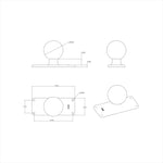 ラムマウント｜スクエアベース 4穴P1.5x4.5inch 2.25インチボール｜RAM-D-202U-25